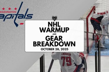 NHL Warmup & Gear Breakdown | Washington Capitals | Logan Thompson & Charlie Lindgren