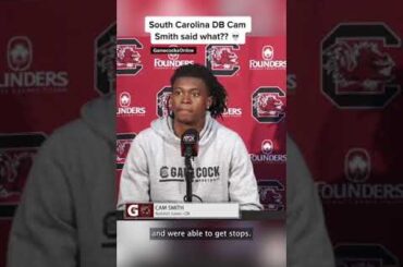 South Carolina's Cam Smith did not STUTTER 🤣🏈 #shorts
