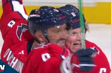 Capitals' Alex Ovechkin Fires Through Traffic To Notch Career Goal No. 908