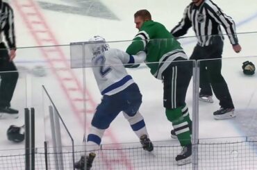 NHL Fight - Lightning vs Stars - Schenn vs Oleksiak - 25 03 2021