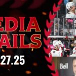 Linus Ullmark, Jake sanderson, Shane Pinto, Travis Green Postgame Media vs VGK