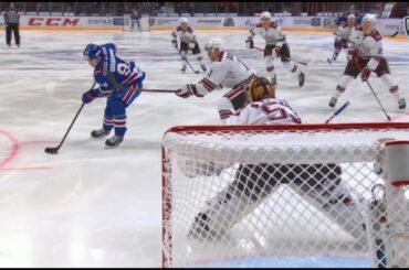 Barabanov dekes past Sotnieks to score a beaut