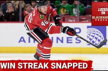 Chicago Blackhawks Winning Streak Snapped By NJ Devils | Louis Crevier Jumps Into Top Pairing