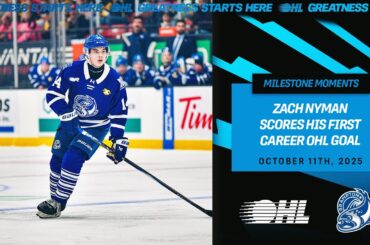 Zach Nyman First OHL Goal
