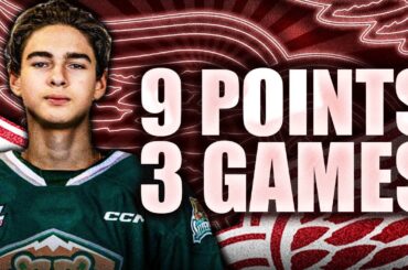 AWESOME DETROIT RED WINGS NEWS: CARTER BEAR IS TEARING UP THE WHL W/ 9 POINTS IN 3 GAMES