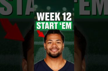 4 Players You MUST Start in Fantasy Football Week 12 ✅🏈