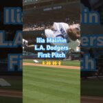 Not your average ceremonial first pitch from Ilia Malinin 🤯⚾️🔥 #shorts #winterolympics