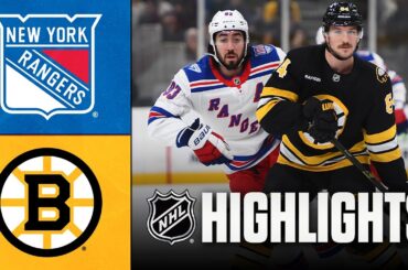 New York Rangers vs. Boston Bruins | NHL Highlights | November 28, 2025