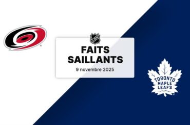 Hurricanes vs Maple Leafs 9/11/25 | Faits saillants
