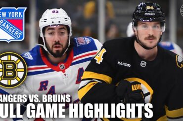 New York Rangers vs. Boston Bruins | Full Game Highlights | ESPN NHL