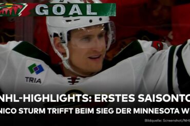 EISHOCKY: Erstes Saisontor für Nico Sturm! Minnesota gewinnt in Chicago | NHL-Highlights