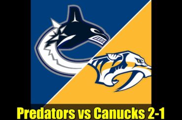Predators vs Canucks 2-1 | Cole Smith's Game-Winner & Juuse Saros' Clutch Save | NHL 2025 Highlights