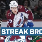 Colorado Avalanche keep point streak but lose in shootout to Minnesota Wild |DNVR Avalanche Postgame