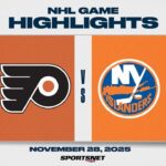 NHL Highlights | Flyers vs. Islanders - November 28, 2025