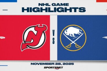 NHL Highlights | Devils vs. Sabres - November 28, 2025