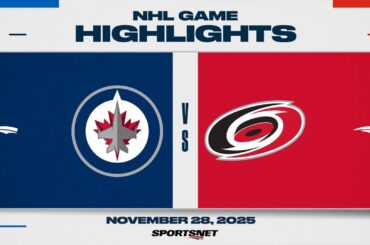 NHL Highlights | Jets vs. Hurricanes - November 28, 2025