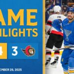 Game Highlights: Blues 4, Senators 3