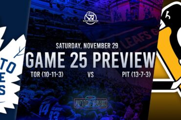 Toronto Maple Leafs vs Pittsburgh Penguins Game 25 Preview: Lineups, Goaltenders, & Best Bets