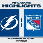 NHL Highlights | Lightning vs. Rangers - November 29, 2025