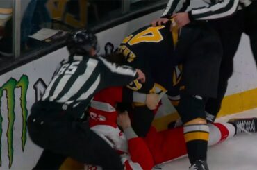 Moritz Seider Drops 🥊 Gloves 🥊 With Mark Kastelic