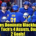 Sabres Dominate Blackhawks 9-3: Tuch's 4 Assists, Doan's 2 Goals!