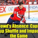 Nic Dowd's Absence: Capitals' Lineup Shuffle and Impact on the Game