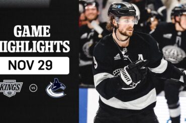 HIGHLIGHTS: Vancouver Canucks vs LA Kings | 11.29.25