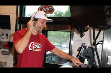 After Stanley Cup win with Panthers, Sam Reinhart works Raising Canes shift