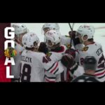 Oliver Moore | first NHL goal | Chicago Blackhawks #firstnhlgoal #hockey #nhlhockeyislife #nhl