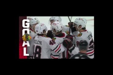 Oliver Moore | first NHL goal | Chicago Blackhawks #firstnhlgoal #hockey #nhlhockeyislife #nhl