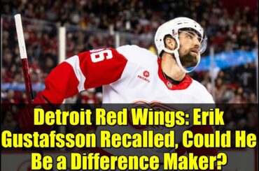 Detroit Red Wings: Erik Gustafsson Recalled, Could He Be a Difference Maker?