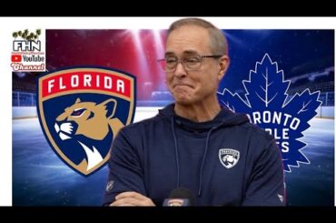 Paul Maurice, Panthers Practice: Toronto Maple Leafs at Florida on Tuesday Night