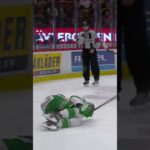 Dennis Everberg skadad (Rögle BK mot Brynäs IF i Monitor ERP Arena i SHL i Sverige) (#Shorts)