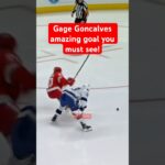 Gage Goncalves amazing NHL goal you must see!