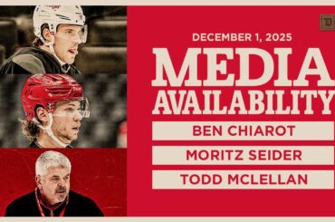 Ben Chiarot, Moriz Seider, Todd McLellan Practice Media | Dec. 1, 2025
