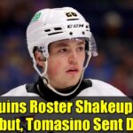 Penguins Roster Shakeup: Broz to Debut, Tomasino Sent Down!