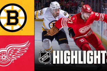 Bruins vs. Red Wings | NHL Highlights | December 02, 2025