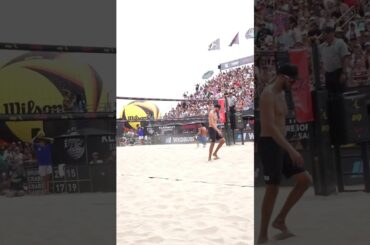 Taylor Sander with the FADE AWAY 2 Banger! #avpbeach #volleyball #beach #2ball