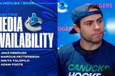 Jake DeBrusk, Marcus Pettersson, Nikita Tolopilo & Adam Foote Practice Availabilitiy (Nov 24, 2025)