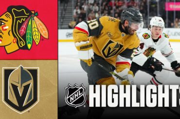 Blackhawks vs. Golden Knights | NHL Highlights | December 02, 2025