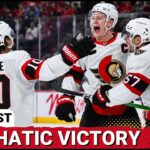 POST CAST: BRADY TKACHUK SLAPS EXCLAMATION MARK ON OTTAWA SENATORS ROAD WIN VS MONTREAL CANADIENS