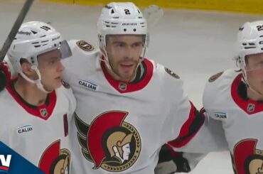 Senators' Artem Zub Scores On Amazing No-Look Pass From Brady Tkachuk Vs. Canadiens