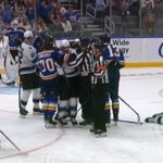 Alexey Toropchenko 🚫 Game Misconduct 🚫 Kneeing Against Logan Cooley