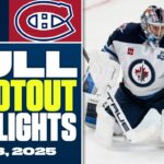 Winnipeg Jets at Montreal Canadiens | FULL Shootout Highlights - December 3, 2025