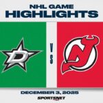 NHL Highlights | Stars vs. Devils - December 3, 2025