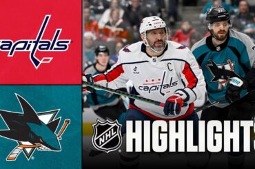 Capitals vs. Sharks | NHL Highlights | December 03, 2025