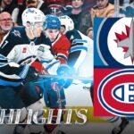 Montréal Canadiens vs. Winnipeg Jets - Game Highlights