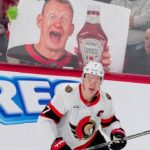 BRADY TKACHUK scores his 1st since return!