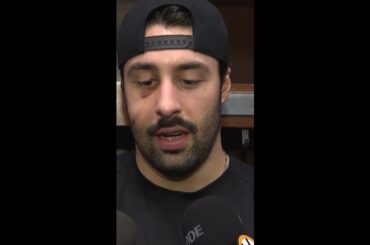 Bruins Rookie Defenseman Reacts to First NHL Goal