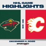 NHL Highlights | Wild vs. Flames - December 4, 2025